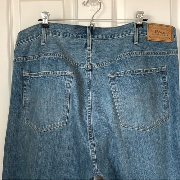 Polo Ralph Lauren Jeans Mens 42x32 Hampton Relaxed Straight Denim Pants - Picture 9 of 16